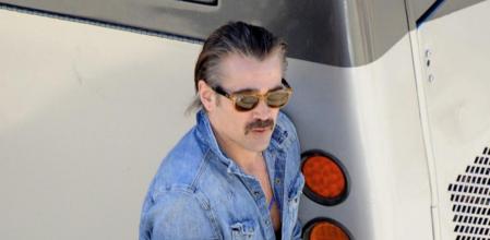Colin Farrell en el rodaje de 'True detective'.