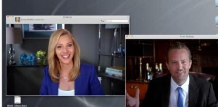 Lisa Kudrow y Matthew Perry en 'Web Therapy'.