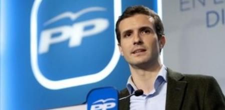 Fotografía facilitada por el PP del portavoz del Comité de Campaña, Pablo Casado