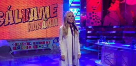 Marta Sánchez hace 'playback' en 'Sálvame'