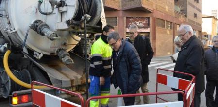 Àngel Ros, este jueves en la calle Humbert Torres de Lleida