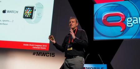 Xavier Carrillo durante su conferencia en el Gamelab Mobile