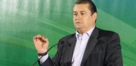 El presidente del PP de Cádiz y delegado del Gobierno en Andalucía, Antonio Sanz, en el mítin en Sanlúcar de Barrameda.