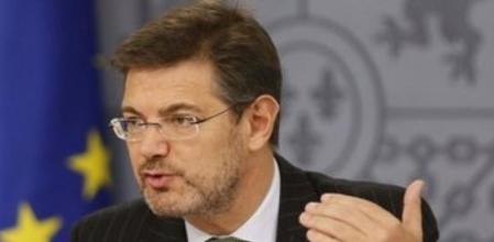 El ministro de Justicia, Rafael Catalá, durante la rueda de prensa tras la reunión del Consejo de Ministros en el Palacio de la Moncloa.