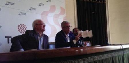 El alcalde de Tarragona, Josep Fèlix Ballesteros, este martes valorando su desimputación en el caso de los supuestos sobresueldos.