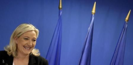 La presidenta del partido Frente Nacional, Marine Le Pen