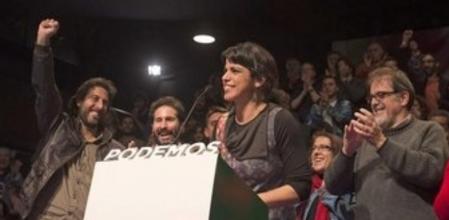 La candidata de Podemos a la Presidencia de la Junta de Andalucía, TeresaRodríguez, hace balance de los resultados obtenidos una vez terminado el escrutinio .