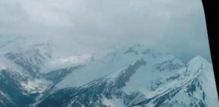 El macizo de los Tres obispos, dodne se ha estrellado esta mañana el avión de Germanwings