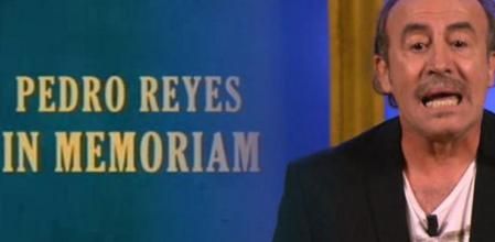 Pedro Reyes, durante su último monólogo en 'Sopa de gansos' en Cuatro, que adelantó su emisión para rendirle homenaje