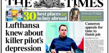 Portada del The Times