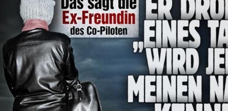 Una exnovia de Andreas Lubitz ha sido entrevistada por el Bild