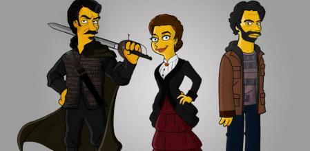 Samuel Manzanera 'simpsonizó' la patrulla de 'El ministerio del tiempo'.