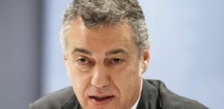 El lehendakari, Iñigo Urkullu, durante un desayuno informativo que ha mantenido hoy en Vitoria.