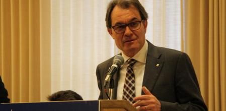 El presidente de la Generalitat, Artur Mas, en la conferencia en la Universidad de Columbia