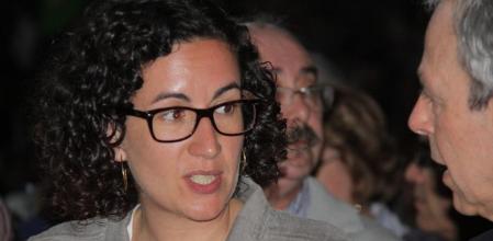 Imagen de la secretaria general de ERC, Marta Rovira, durante la Asamblea General de la ANC, en Lleidal
