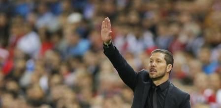 Diego Simeone durante el partido ante el Real Madrid