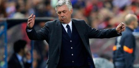 Carlo Ancelotti, durante el partido ante el Atlético