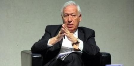 El ministro de Exteriores, José Manuel García Margallo, durante su intervención en Esade