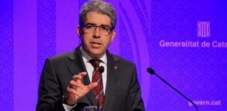 El conseller Homs, en rueda de prensa este martes.