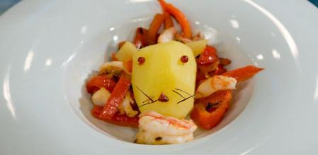 El 'león come gamba', platO que le costó la expulsión de 'Masterchfe' a Alberto, triunfa en Twitter