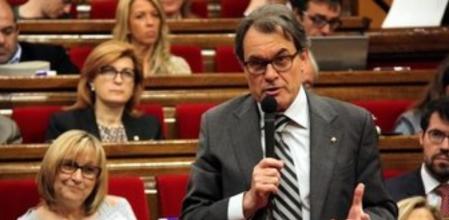 Artur Mas en la sesión de control al Govern de este miércoles.