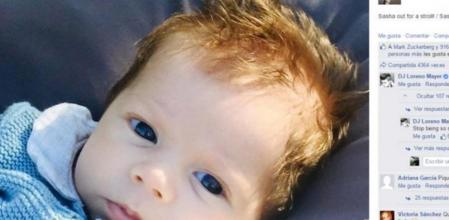 Imagen de Sasha compartida por su madre, Shakira, en Facebook
