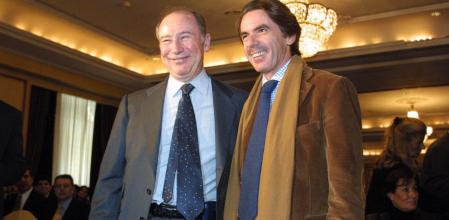 Rodrigo Rato y José María Aznar en una foto de 2004
