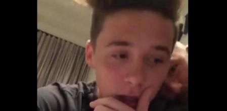 David Beckham y Brooklyn