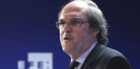 El candidato socialista a la Comunidad de Madrid, Ángel Gabilondo, durante su intervención hoy en un EFE Fórum en la sede de la Agencia EFE donde ha analizado la actualidad política a poco más de un mes de que se celebren las elecciones autonómicas y municipales.