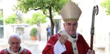 El cardenal arzobispo de Barcelona, Lluís Martínez Sistach, en la misa de Sant Jordi.
