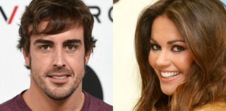 La presentadora Lara Álvarez y el piloto Fernando Alonso, en un combo fotográfico