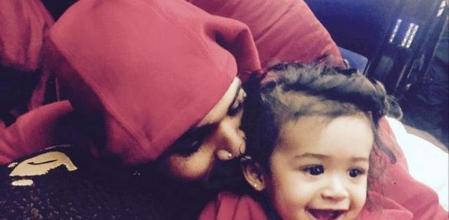 Chris Brown y su hija Royalty