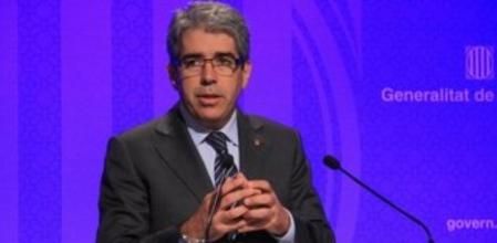 El conseller Homs, en rueda de prensa este martes.