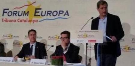 El candidato del PPC a la alcaldía de Barcelona, Alberto Fernández Díaz, en el Fórum Eurupa Tribuna Catalunya.