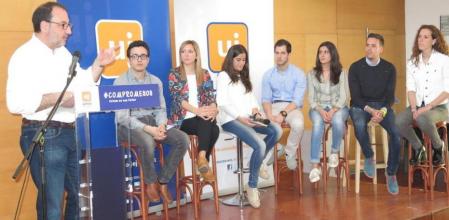 Ramon Espadaler, durante un discurso con candidatos de Unió de Joves de diferentes intercomarcales