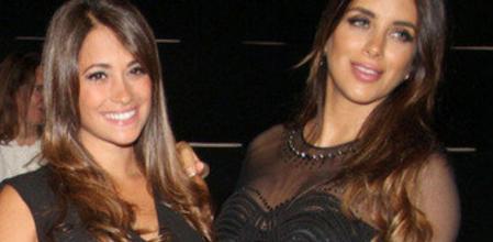 Antonella Roccuzzo y Daniella Semaan, en el desfile de Rosa Clará durante la Bridal Week