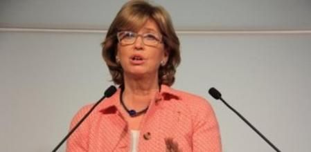 Rigau, en rueda de prensa en el Parlament.