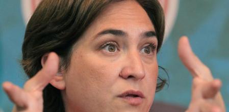 Ada Colau en la rueda de prensa de presentacion de Ahora en Común