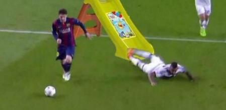 Versión del regate de Messi según los internautas
