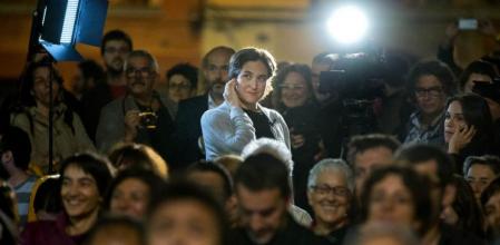 Ada Colau, en la Barceloneta