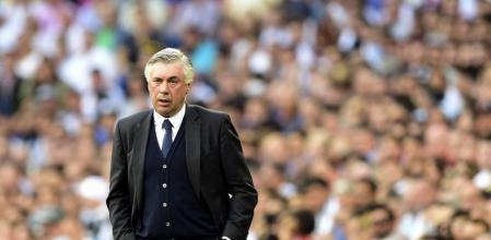 Ancelotti durante el choque contra el Valencia