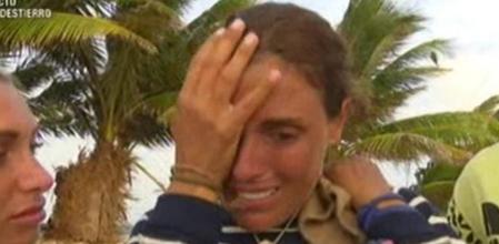 Isabel Rábago, expulsada de 'Supervivientes', llora desconsolada antes de abandonar el concurso
