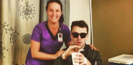 Sam Smith en el hospital