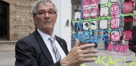 El alcaldable de CiU en Barcelona, Xavier Trias, en plena campaña