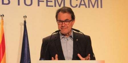 Artur Mas, durante el mitin en Cervera