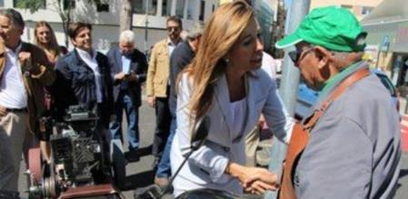 La presidenta del PPC, Alicia Sánchez-Camacho, en L'Hospitalet