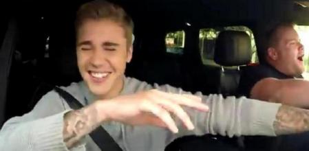 Justin Bieber en el programa de James Corden