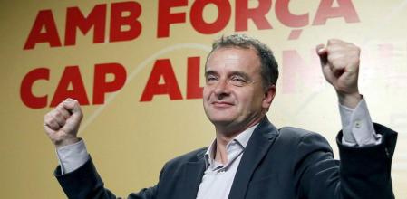 El candidato a la alcaldia de Barcelona, Alfred Bosch, de Esquerra Republicana de Catalunya (ERC)