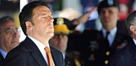 Matteo Renzi, en el Cementerio Militar Americano en San Casciano, cerca de Florencia