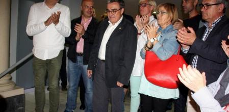 Àngel Ros en la sede del PSC tras conocer los resultados de las elecciones